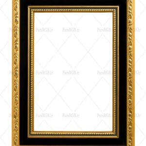 دانلود تصویر png قاب مشکی طلایی کد 5284