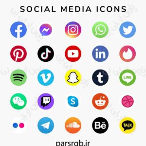 آیکون شبکه های اجتماعی