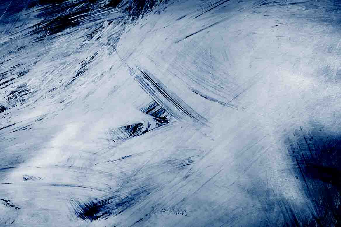 Blue brush stroke textured background زمینه آبی