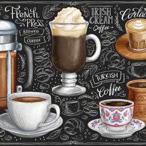 طرح لایه باز بکگراند کافی شاپ