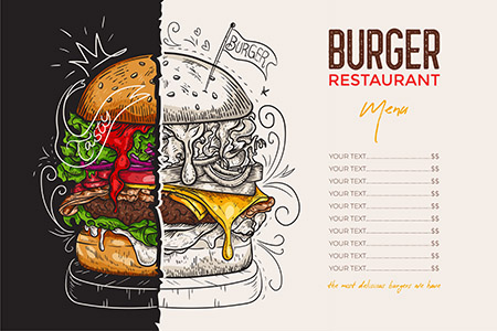 Food menu. Creative menu design. Layout design, Design set for m burger-menu-parsrgb.ir-765-pre.jpg